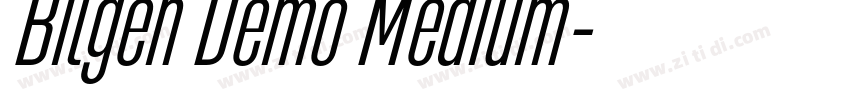 Bilgen Demo Medium字体转换